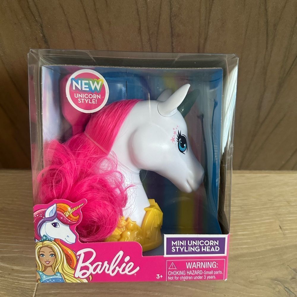 NEW in box Barbie Mini Unicorn styling head